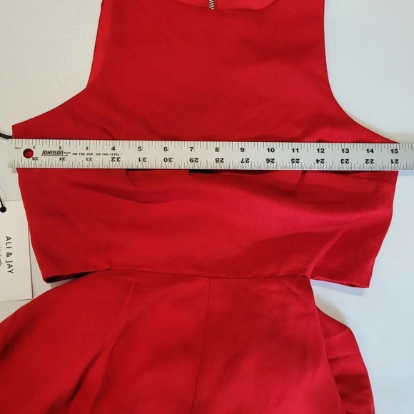 Ali & Jay Bohemian Rhapsody Maxi Dress in Red Cut Out Side Back Size XS NWT - Picture 9 of 12